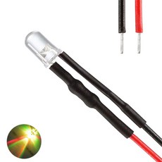 5V 5파이 컬러풀슬로우 와이어 LED 고휘도 발광다이오드 DIY 튜닝 간판 수업 과학 오토바이 연결 케이블 차량, 10개