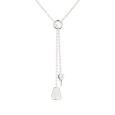 에르메스 중고 2000's 다이아몬드 락 화이트 골드 네크리스