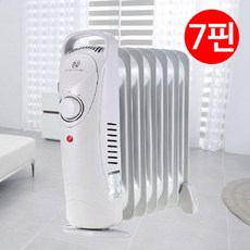 라디에이터 미니 히터 핌핀107M/7핀 난방기 전기 화장실 욕실 동파방지 난로, 상세페이지 참조