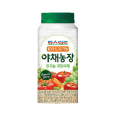 파스퇴르 유기농 야채농장 과일야채, 14개, 190ml