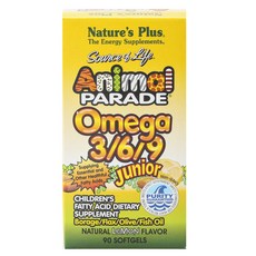 Natures Plus 魚油Omega 3/6/9膠囊 檸檬味, 1盒, 90顆