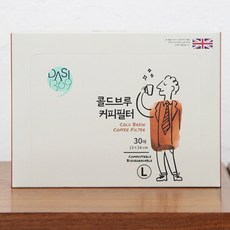 콜드브루 커피필터 대형 30매입 II 갓성비로 콜드부르 커피 즐기기, 1세트, 30개