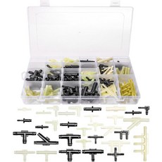 ZAVOOS 159개 진공 커넥터 세트 32가지 크기 자동차 티 키트 내열성 240C 460 나일론 튜빙 호스 캡 교체용 튜브 유지보수