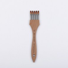 붓 멀티 펜 빗 수채화 아크릴 브러쉬, 1개, F 1-1 5개 이빨 평평한