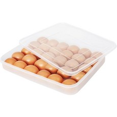 뚜껑이 있는 오즈유디 데빌드 용기 냉장고용 플라스틱 홀더 30개의 보관 냉장고 디스펜서 보관함, 30 Eggs