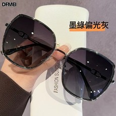 QRU 新款偏光墨鏡女高級感顯臉小防紫外線太陽鏡大框潮流遮陽開車眼鏡
