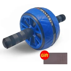유니버설스포츠 피트니스 남녀공용 무소음 복근 롤러 코어 강화 및 슬리밍 홈짐 기구, 01 blue