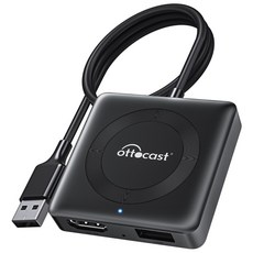 오토캐스트 무선 미러링 카플레이 앤 안드로이드 오토 TV스틱 HDMI 전용 어댑터 CAR TV MATE 4, 1GB