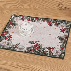 테이블 매트 크리스마스 32123PC 1(ea), 레드, 1개