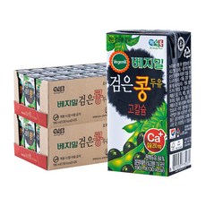 검은콩 고칼슘 베지밀 190ml 48입 국산 천연 두유 대용량 몸에좋은간식, 48개