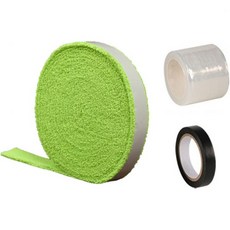 스쿼시그립 라켓그립 핸들 칭판 테니스 라켓 그립 테이프 미끄럼 방지 스쿼시 물 흡수 롤 배드민턴 타월, Green
