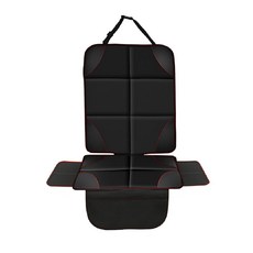 汽車座椅保護墊 加厚耐磨 附收納網袋 適用各種安全座椅, 加大-側翼款, 1個