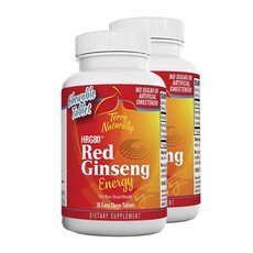 Terry Naturally 7X紅蔘咀嚼片 素食無麩質無糖 HRG80, 2個, 30 件