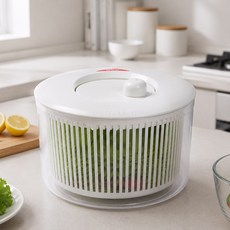 야마켄 야채 스피너 탈수기 샐러드 물기제거 대용량, 중, 단일색상(중), 1개
