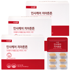 플러스엑스팜 인사 케어 치아 튼튼 뼈 치아 건강 지킴, 3세트, 60정