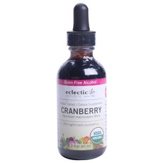 Eclectic Institute Vegan無穀物蔓越莓萃取滴劑, 1瓶, 60ml