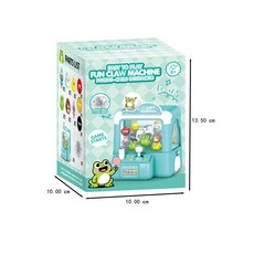 DFMEI 兒童卡通抓球娃娃機扭蛋機小型家用夾糖果玩具電玩城積分禮品, 如圖, 【英文彩盒】迷你夾球機-青蛙156克(僅供出口/跨境)