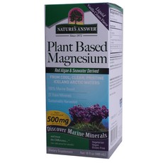 NATURE'S ANSWER 植物性液態鎂 500mg, 1瓶, 480ml