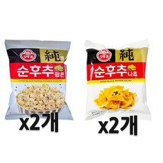 오뚜기 순후추나쵸 + 오뚜기 순후추팝콘 세트, 2세트, 115g