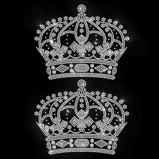 1개 유리 핫픽스 라인스톤 다리미 부착형 아플리케 의상 액세서리 (옷 가방 바지 왕관용) 297x210mm, 혼합색