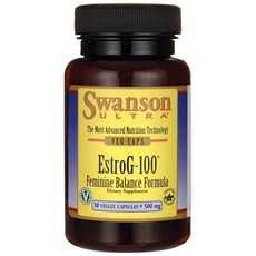 SWANSON 斯旺森 EstroG-100 女性平衡配方素食膠囊 500mg, 30顆, 1罐