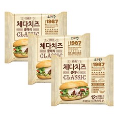 동원(소와나무) 체다치즈 클래식 204g(12매입) x 3봉, 204g, 3개