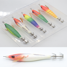 MZT 3D 미니 리플렉스 에기 5종 세트 수평 쭈꾸미 갑오징어 문어 한치, 1세트, 뉴베스트[원단 5개입], 5.9g