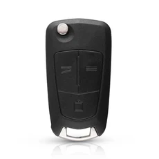 KEYYOU-플립 원격 접이식 자동차 키 커버 포브 케이스 셸 Vauxhall Opel Astra H Corsa D Vectra C Zafira, 02 3 BUTTONS