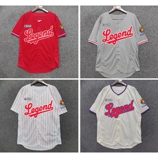 레전드 4컬러 반팔야구유니폼 단체티셔츠 단체반티 체육대회유니폼 R725
