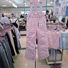 로엠걸즈 +스키달때필수+ 여아 스키복 멜빵형 방수 팬츠 RGSP26B2C 울산성남점