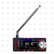 AMNVOLT Mini SI4732 無線電接收機 無線信號接收器 迷你收音機 全波段廣播 AGC/ATT, SI4732機體+拉桿天線