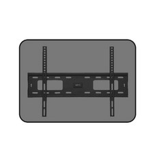 (엘디엘 마운트) 벽걸이형 거치대 삼성 LG 호환 65인치 70인치 80인치 고정형 브라켓 APL-64F (32~80형), 1개