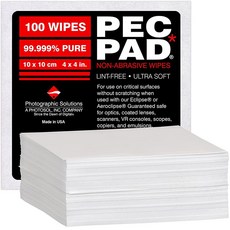 PEC-PAD 보풀 없는 물티슈 10.2 x 10.2cm4 x 4인치 비마모성 울트라 소프트 천 카메라 렌즈 필터 필름 스캐너 망원경 현미경 쌍안경과 같은 민감한, PEC-PAD 보풀 없는 물티슈 10.2 x 10.2c, 1개