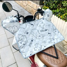 電動車擋風被 冬季加厚加絨防寒保暖電瓶車摩托車擋風罩, 夏季特價款顏色隨機發