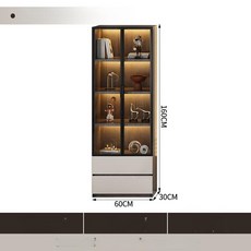 미일 거실월플렉스 월플렉스 원목높은거실장 거실장, 60x30x160 높이장