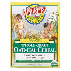 Earths Best 유기농 통곡물 오트밀 시리얼 8 oz (227 g) 3팩, 227g
