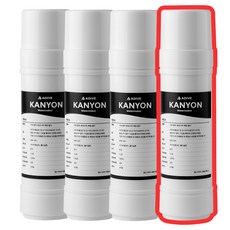 아디브 캐니언 정수기 필터 교체용 캠핑용품 충전식 물펌프 정수장치 아웃도어 노지, 4개, one