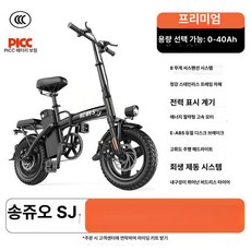 전기 자전거 알톤 엑스트론 접이식 분리형배터리 팻바이크, 1개, 1cm, 디럭스 8단 48V 10Ah 20KM 1년