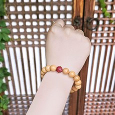 우드비즈 염주 팔찌 원목 스타일