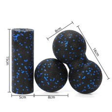 고경도 폼 롤러 EPP 근육 마사지 볼 근막 이완 훈련용, 8cm 둥근볼 + 8cm 땅콩볼 + 미니 B, 기본 모델명/품번