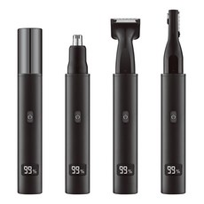 電動鼻毛修剪器 男女通用 3合1 多功能, 黑色, 如圖