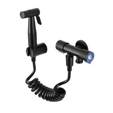 嘉義出貨 304不鏽鋼噴槍衛生潔具馬桶配套噴槍套裝, 黑色馬桶伴侶套装