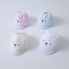 작은모자KC 베이비래빗얌체모자<br><아이보리/베이지/핑크/소라><br>*FREE(1m~7m)*