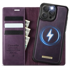 Caseme 分離式磁吸錢包皮套 適用於 iPhone 系列 MagSafe 兼容 RFID 防護