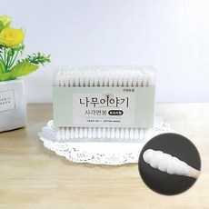 나무이야기 사각면봉 회오리형(200ea) (8482611)