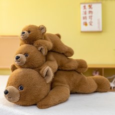 三隻小熊玩偶睡覺抱毛絨玩具小熊公仔娃娃情人節禮物女生生日禮物, 30cm, 棕熊