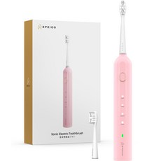 EPEIOS 에페이오스 음파 전동칫솔, 다이아몬드 핑크, 다이아몬드 핑크, 1개