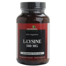 futurebiotics L-賴氨酸500mg素食膠囊, 100顆, 1罐