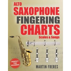 (영문도서)Alto Saxophone Fingering Charts Scales & Songs: A Complete Beginner's Reference... Paperback, Kimber Books, English, 9781969068034