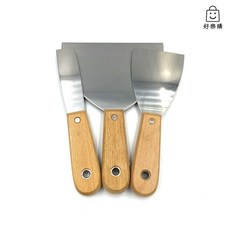 【好樂購】不鏽鋼批土刀 木柄, 1個